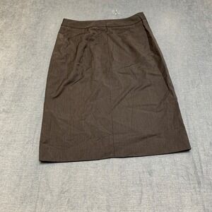 VTG Mastina Mini Pencil Skirt Womens 36 Black Dark Wash Outdoor Back Zip Bodycon